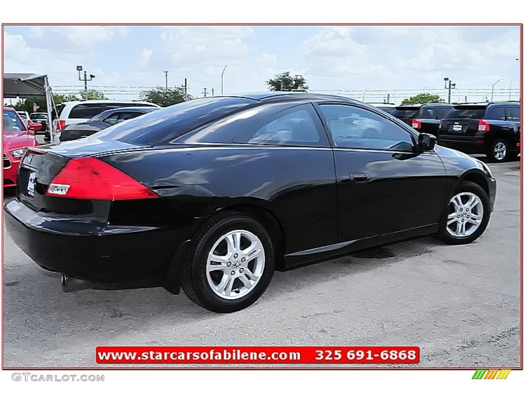 2006 Accord EX Coupe - Nighthawk Black Pearl / Black photo #6