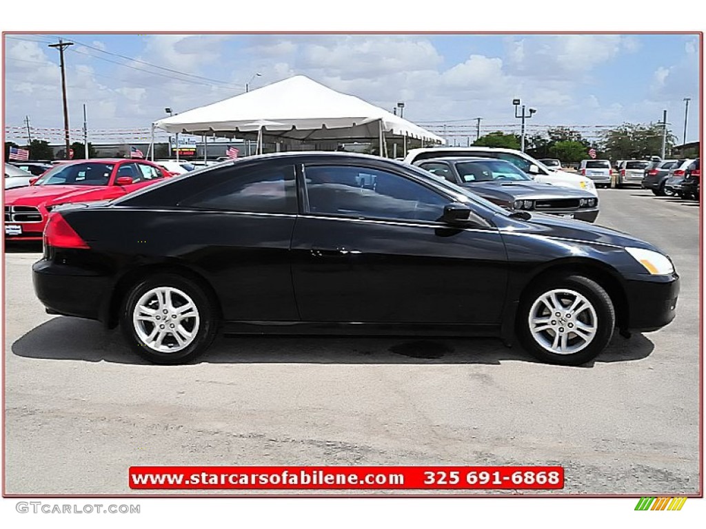 2006 Accord EX Coupe - Nighthawk Black Pearl / Black photo #7