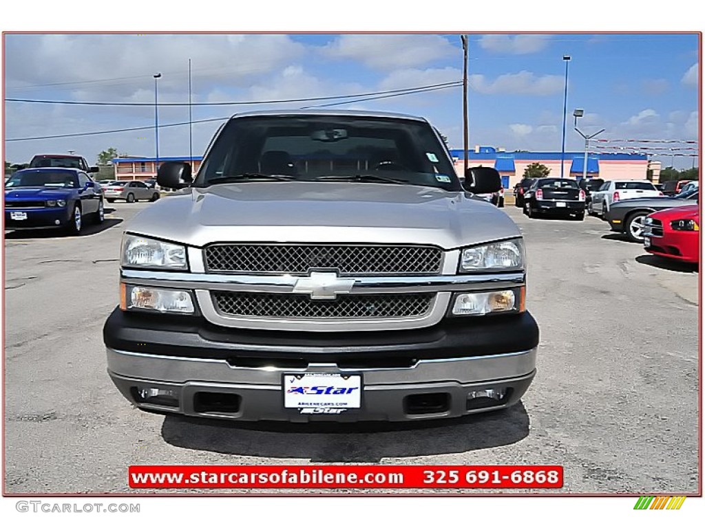 2005 Silverado 1500 LS Crew Cab - Silver Birch Metallic / Dark Charcoal photo #14