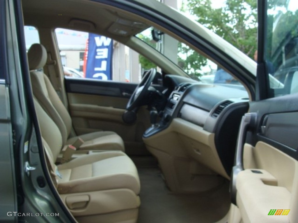 2009 CR-V LX 4WD - Green Tea Metallic / Ivory photo #8