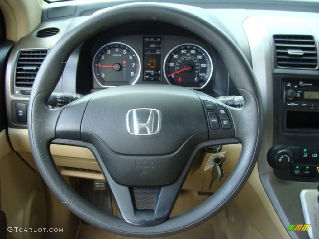 2009 CR-V LX 4WD - Green Tea Metallic / Ivory photo #10