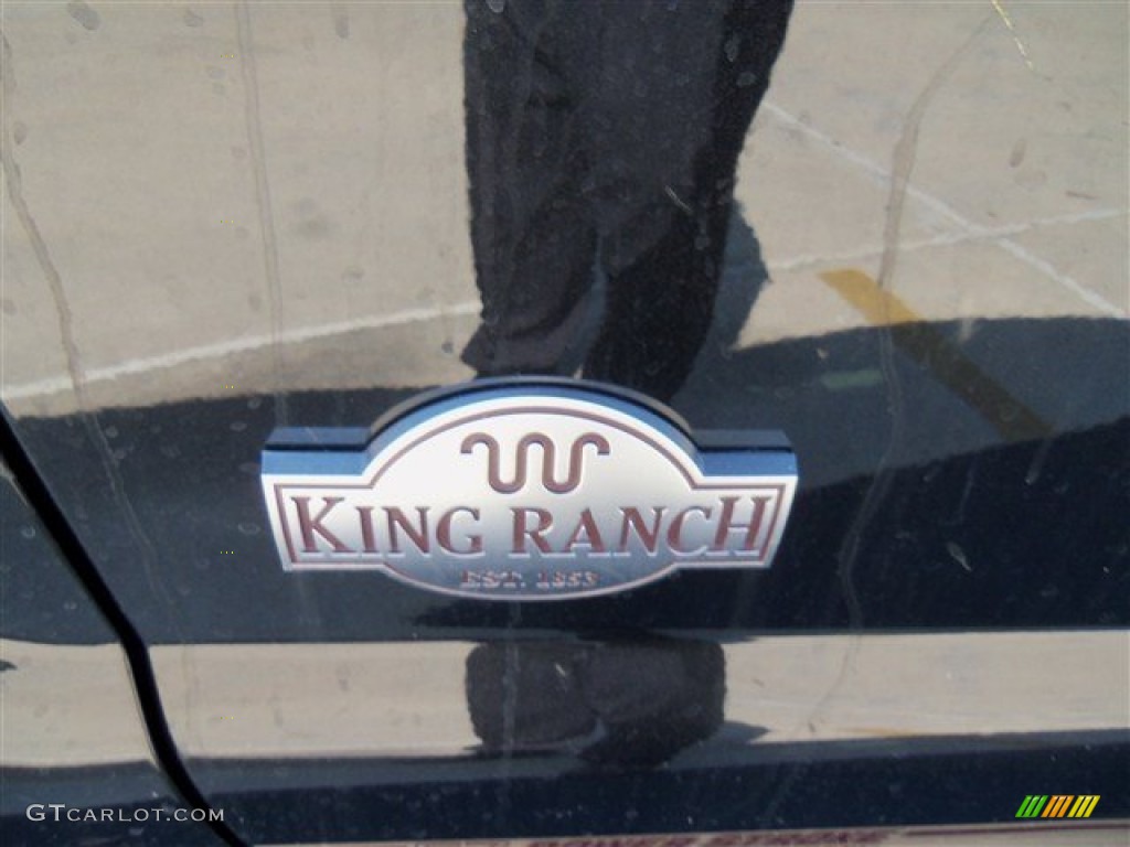 2012 F350 Super Duty King Ranch Crew Cab 4x4 Dually - Tuxedo Black Metallic / Chaparral Leather photo #6