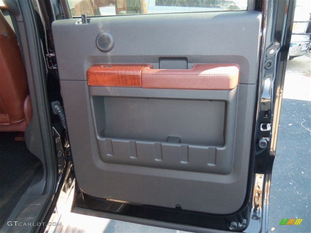 2012 Ford F350 Super Duty King Ranch Crew Cab 4x4 Dually Chaparral Leather Door Panel Photo #67443753