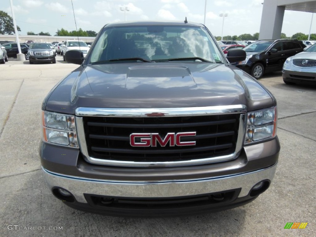 2008 Sierra 1500 SLE Crew Cab - Medium Brown Metallic / Ebony photo #2