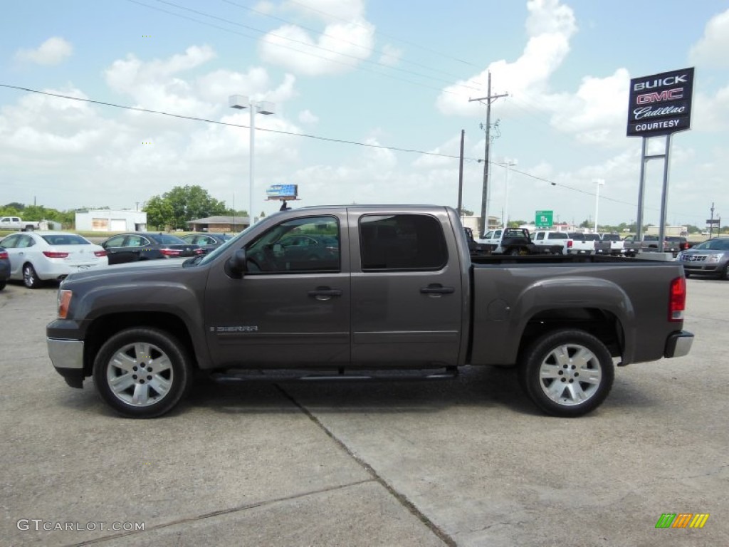 2008 Sierra 1500 SLE Crew Cab - Medium Brown Metallic / Ebony photo #5