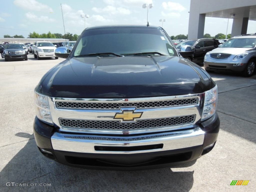 2009 Silverado 1500 LT Crew Cab - Black Granite Metallic / Ebony photo #2