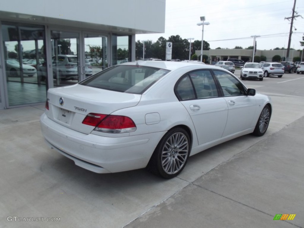2008 7 Series 750i Sedan - Alpine White / Beige photo #3