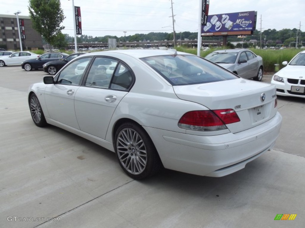 2008 7 Series 750i Sedan - Alpine White / Beige photo #4