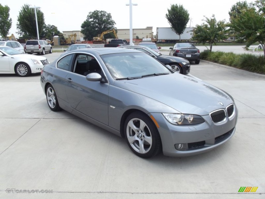 2009 3 Series 328i Coupe - Space Grey Metallic / Black photo #2