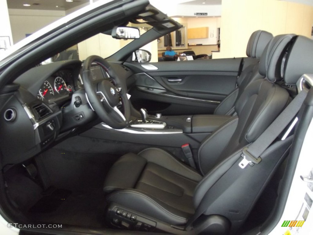 Black Interior 2012 BMW M6 Convertible Photo #67447260