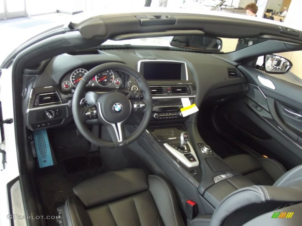2012 BMW M6 Convertible Black Dashboard Photo #67447273