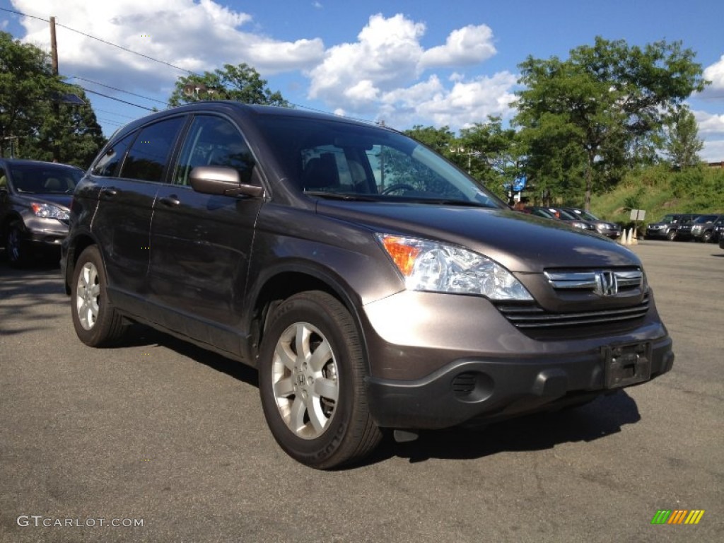 2009 CR-V EX-L 4WD - Urban Titanium Metallic / Black photo #7