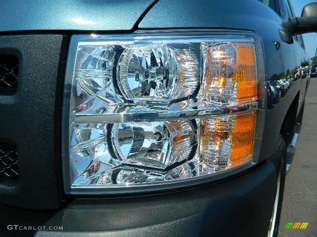 2011 Silverado 1500 Extended Cab - Blue Granite Metallic / Dark Titanium photo #9