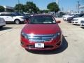 2012 Red Candy Metallic Ford Fusion Hybrid  photo #5