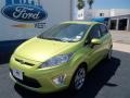 2012 Lime Squeeze Metallic Ford Fiesta SES Hatchback  photo #3