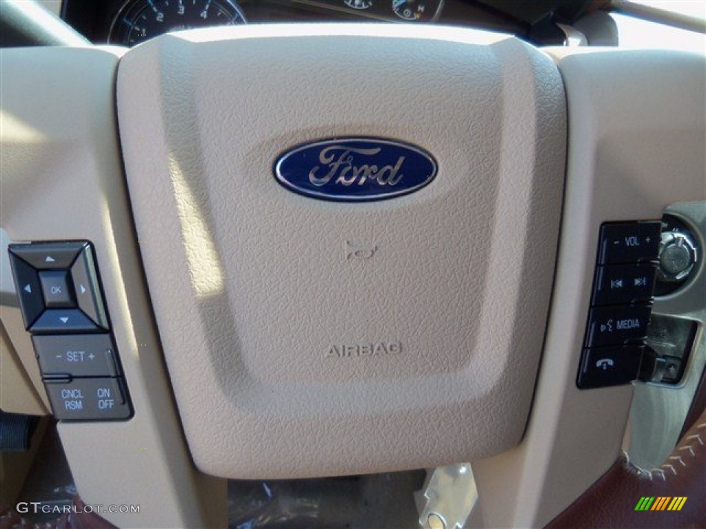 2012 F150 King Ranch SuperCrew 4x4 - Dark Blue Pearl Metallic / King Ranch Chaparral Leather photo #18