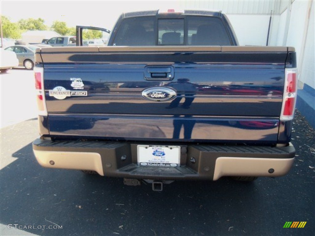 2012 F150 King Ranch SuperCrew 4x4 - Dark Blue Pearl Metallic / King Ranch Chaparral Leather photo #34