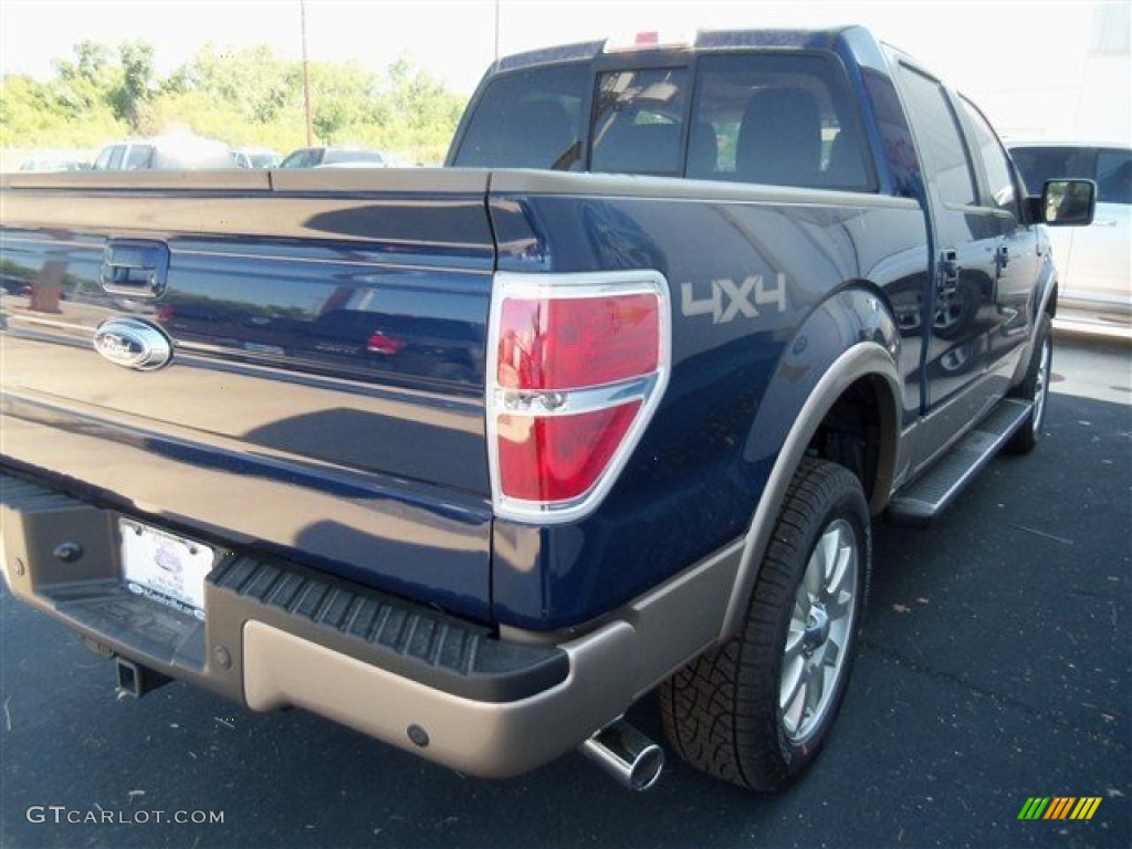 2012 F150 King Ranch SuperCrew 4x4 - Dark Blue Pearl Metallic / King Ranch Chaparral Leather photo #35