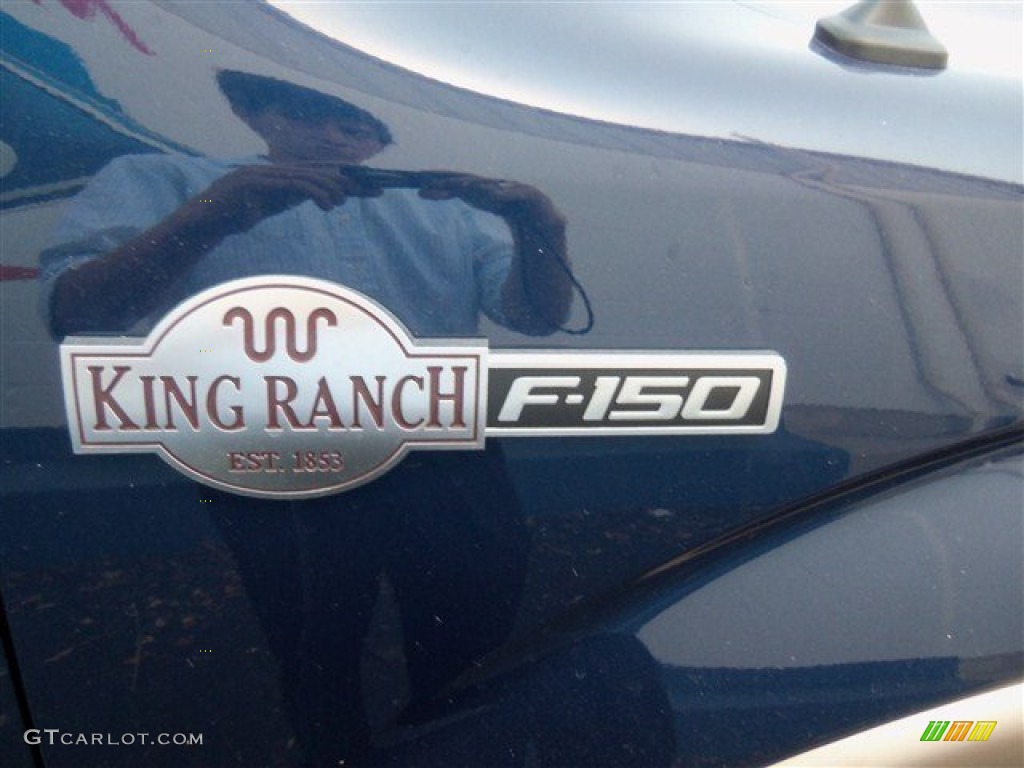 2012 F150 King Ranch SuperCrew 4x4 - Dark Blue Pearl Metallic / King Ranch Chaparral Leather photo #39