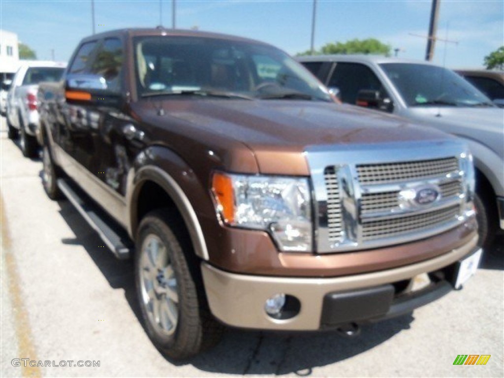 2012 F150 King Ranch SuperCrew 4x4 - Golden Bronze Metallic / King Ranch Chaparral Leather photo #3