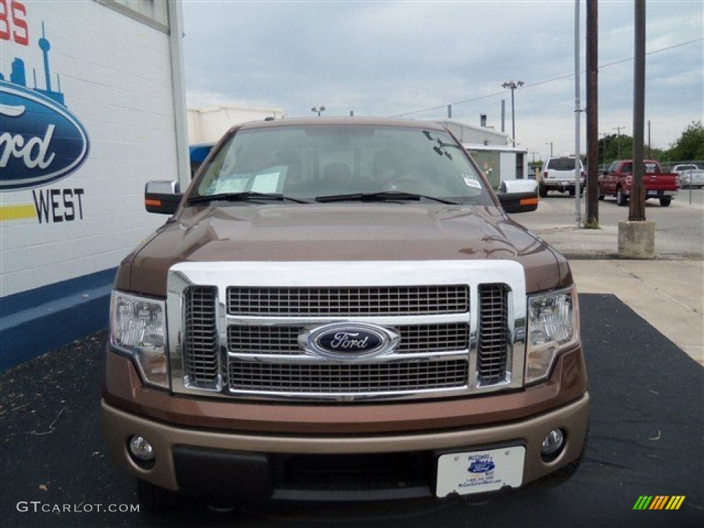 2012 F150 King Ranch SuperCrew 4x4 - Golden Bronze Metallic / King Ranch Chaparral Leather photo #8