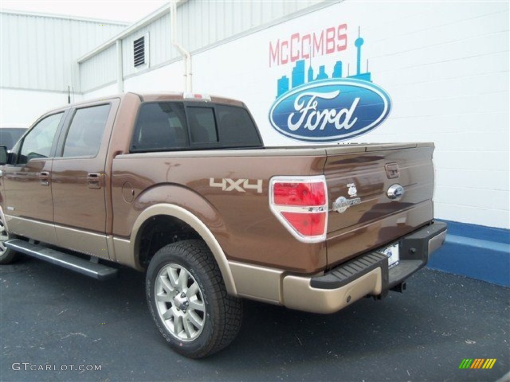 2012 F150 King Ranch SuperCrew 4x4 - Golden Bronze Metallic / King Ranch Chaparral Leather photo #12