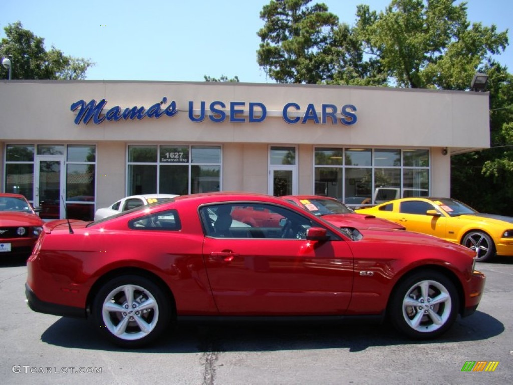 2012 Mustang GT Coupe - Red Candy Metallic / Stone photo #1