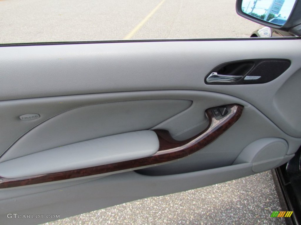 2001 3 Series 325i Convertible - Jet Black / Grey photo #7