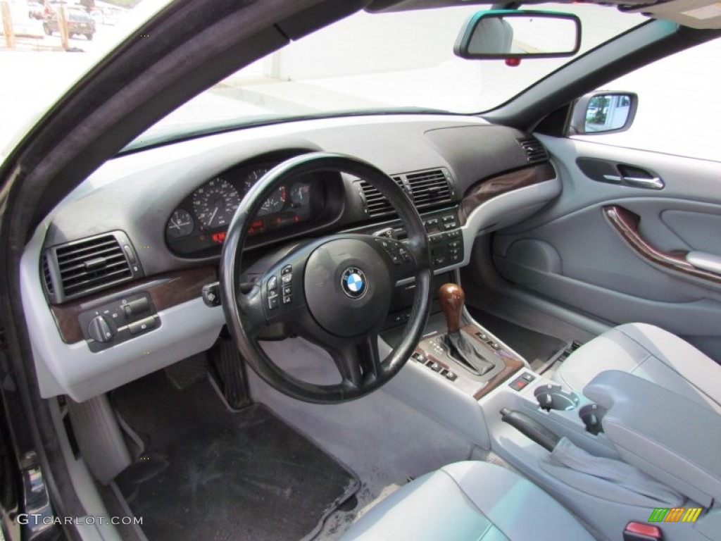2001 3 Series 325i Convertible - Jet Black / Grey photo #8