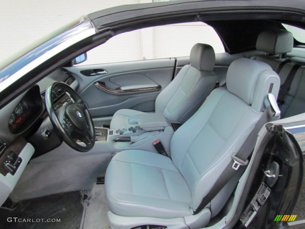 2001 3 Series 325i Convertible - Jet Black / Grey photo #9