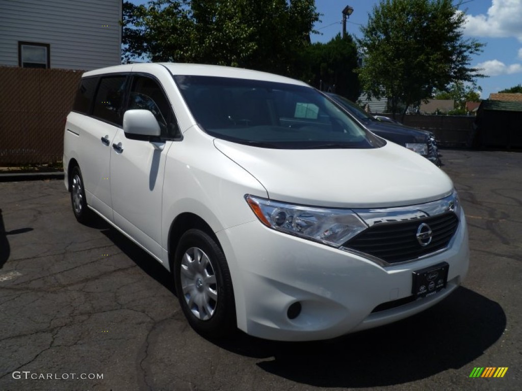 Pearl White Nissan Quest