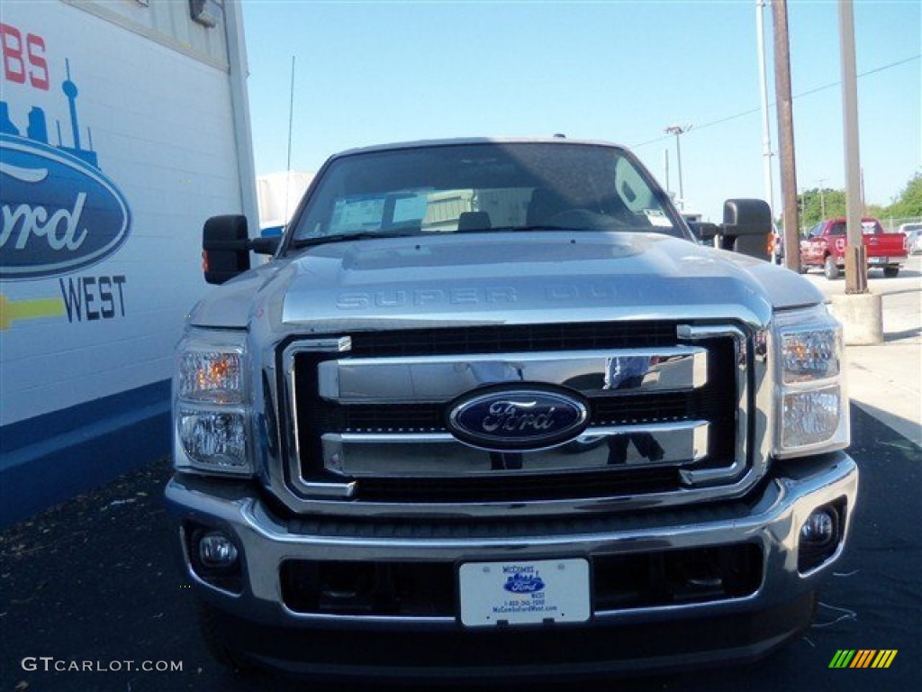 2012 F350 Super Duty XLT Crew Cab 4x4 - Ingot Silver Metallic / Steel photo #1
