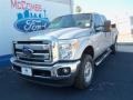 2012 Ingot Silver Metallic Ford F350 Super Duty XLT Crew Cab 4x4  photo #3