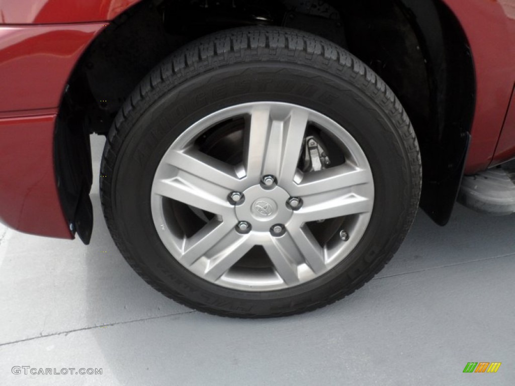 2010 Tundra Limited CrewMax - Salsa Red Pearl / Sand Beige photo #10