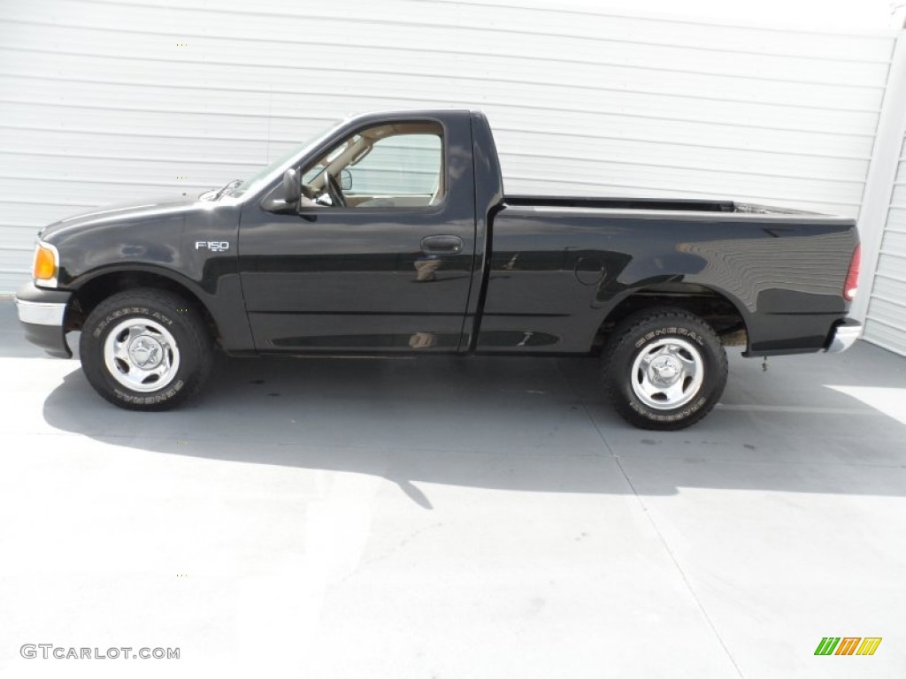 2004 F150 XL Heritage Regular Cab - Black / Heritage Medium Parchment photo #5