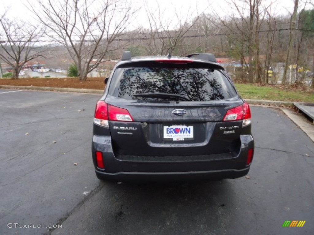 2013 Outback 2.5i Limited - Graphite Gray Metallic / Off Black Leather photo #6