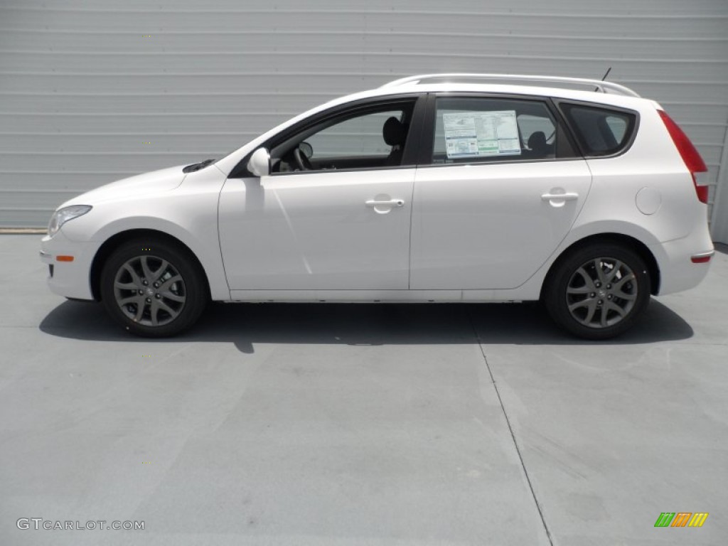 2012 Elantra GLS Touring - Monaco White / Black photo #5