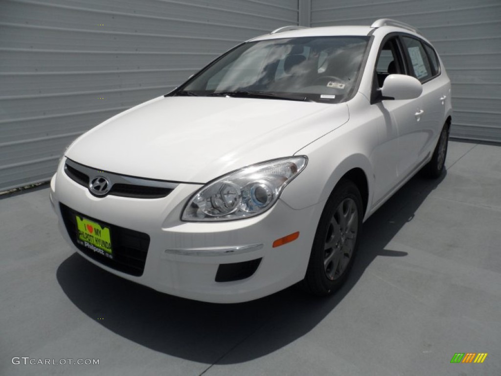 2012 Elantra GLS Touring - Monaco White / Black photo #6