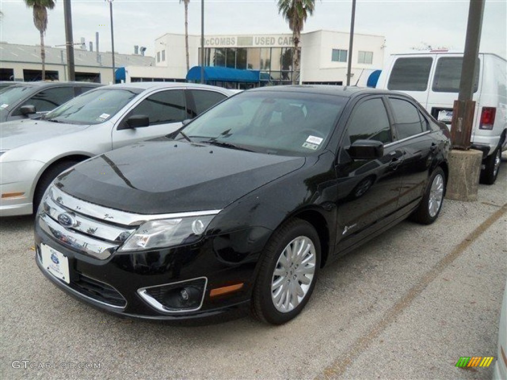 2012 Fusion Hybrid - Black / Charcoal Black photo #3