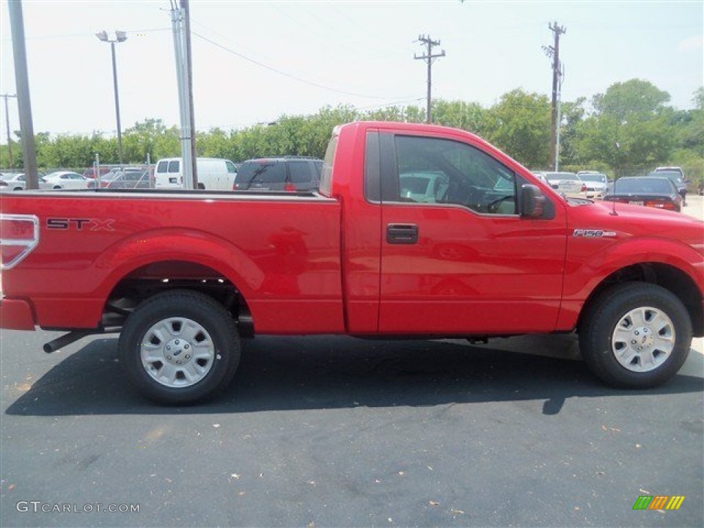 2012 F150 STX Regular Cab - Race Red / Steel Gray photo #6