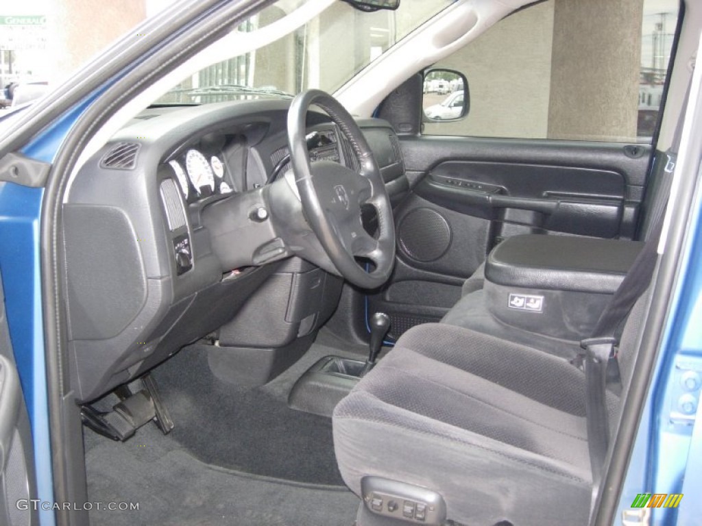 Dark Slate Gray Interior 2003 Dodge Ram 1500 SLT Quad Cab 4x4 Photo #67462558