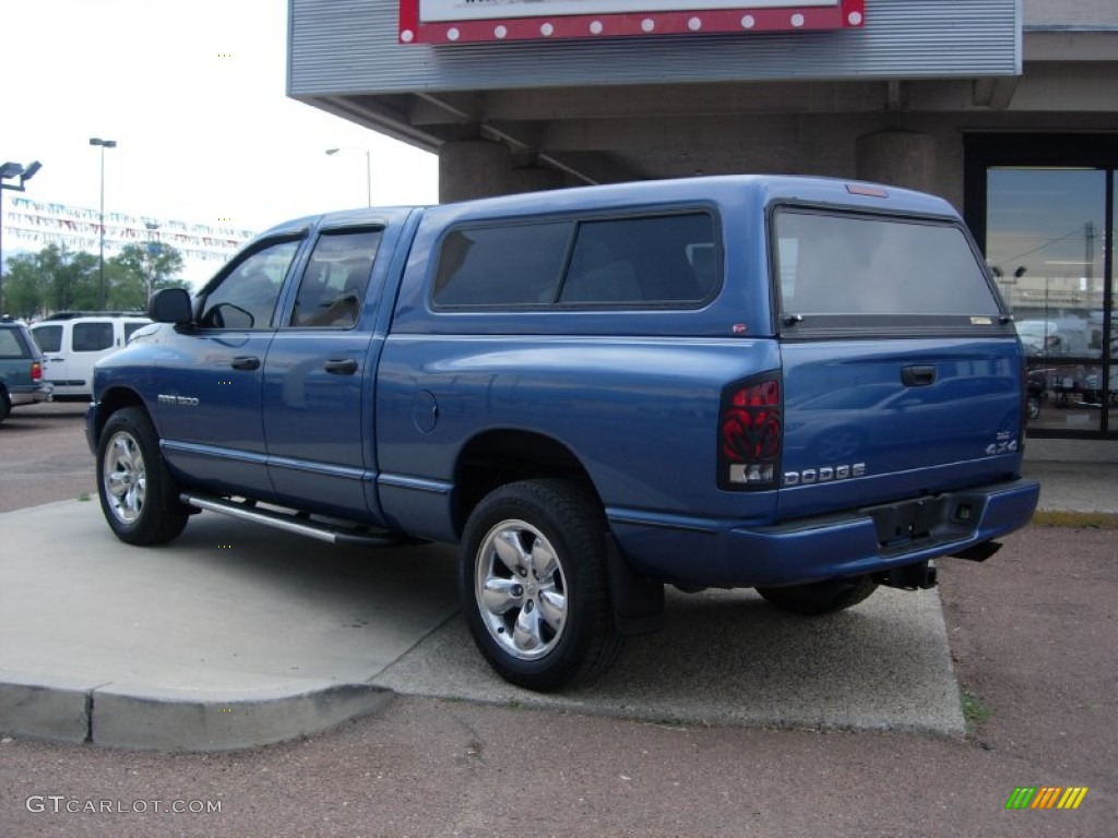 2003 Ram 1500 SLT Quad Cab 4x4 - Atlantic Blue Pearl / Dark Slate Gray photo #9