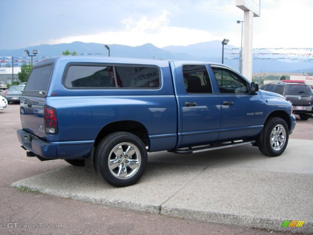 2003 Ram 1500 SLT Quad Cab 4x4 - Atlantic Blue Pearl / Dark Slate Gray photo #11