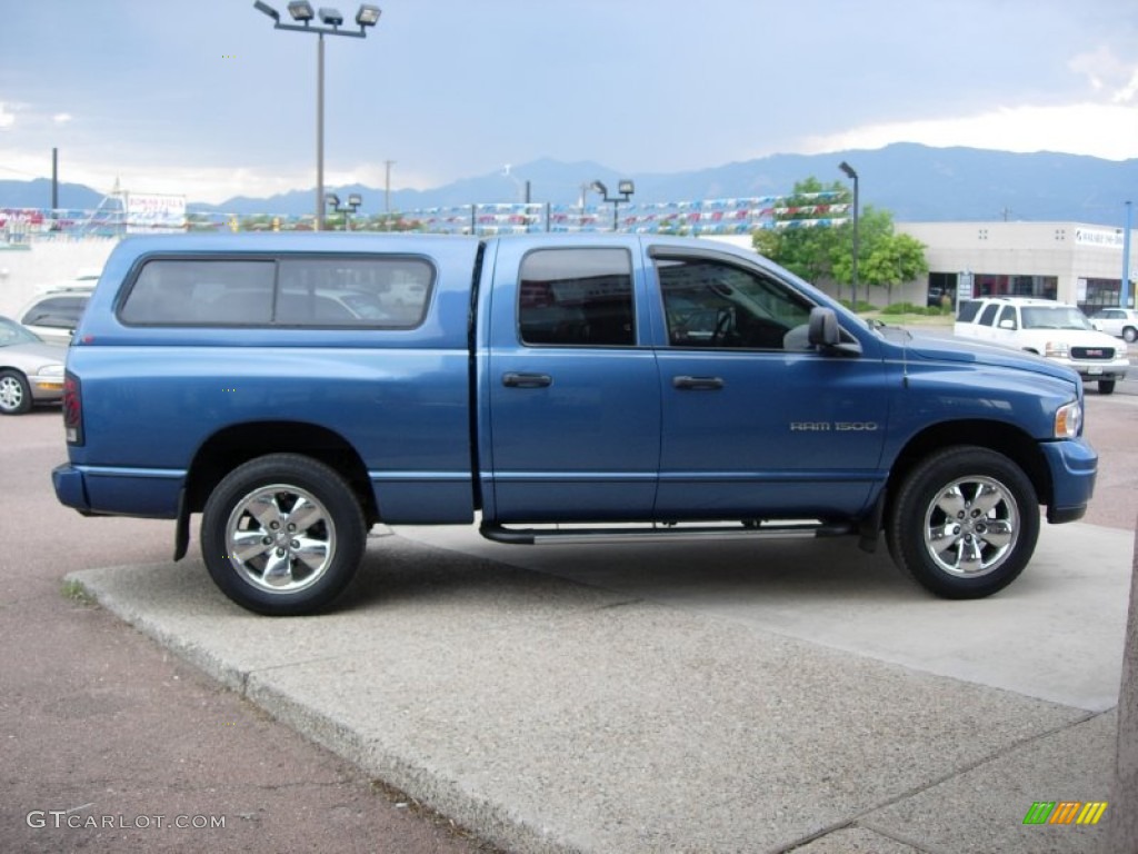 2003 Ram 1500 SLT Quad Cab 4x4 - Atlantic Blue Pearl / Dark Slate Gray photo #12