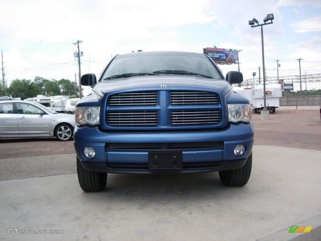 2003 Ram 1500 SLT Quad Cab 4x4 - Atlantic Blue Pearl / Dark Slate Gray photo #14