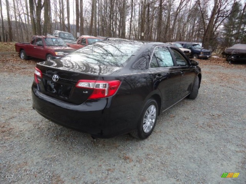 2012 Camry LE - Attitude Black Metallic / Ivory photo #7