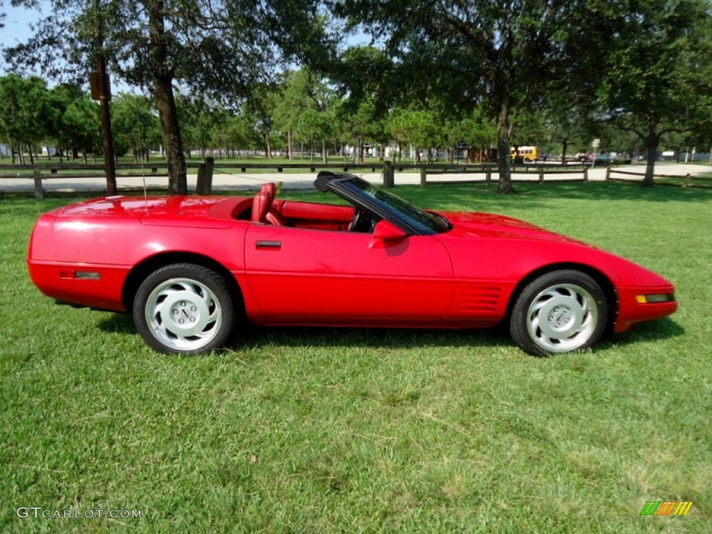 1992 Corvette Convertible - Bright Red / Red photo #6