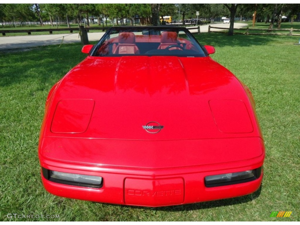 1992 Corvette Convertible - Bright Red / Red photo #7