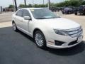 2012 White Suede Ford Fusion Hybrid  photo #1