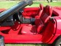 Red 1992 Chevrolet Corvette Convertible Interior Color